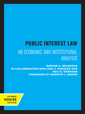 cover image of Public Interest Law